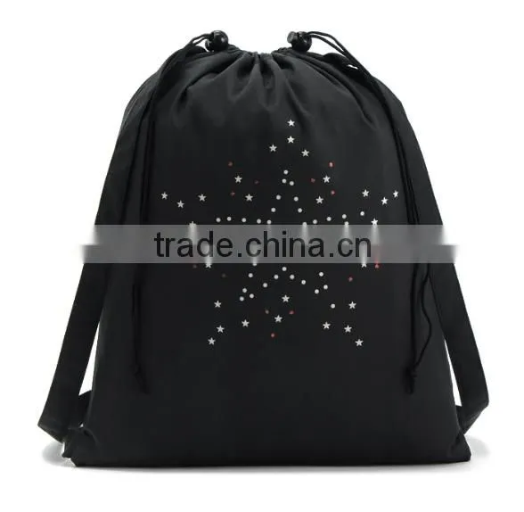 Professional star printing drawstring backpacks china supplier