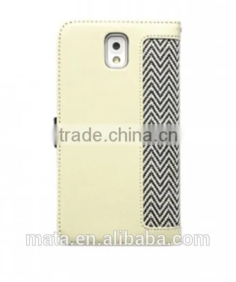 New Elegant Kniting Women Design PU Leather Case For Samsung