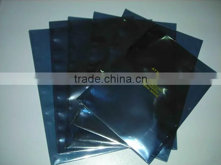 Yason aluminum foil bag with clear window anti-static bag for electronic packaging aluminum bag with bottom gusset