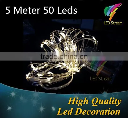 Mini Low Voltage LED Battery Copper Wire Warm white Color Christmas Strings Light