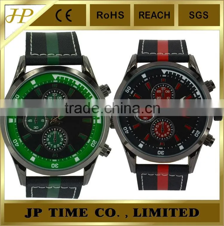 fashion round shape multi color strap unisex men ladies casual Analogue Quartz wholesale china watch factory directly