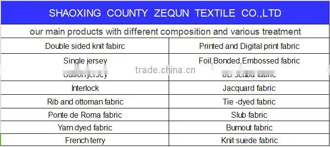110g/sm Polyester cotton knit single jersey burn-out fabric,knit burnt discharge and burn-out print fabric for dress