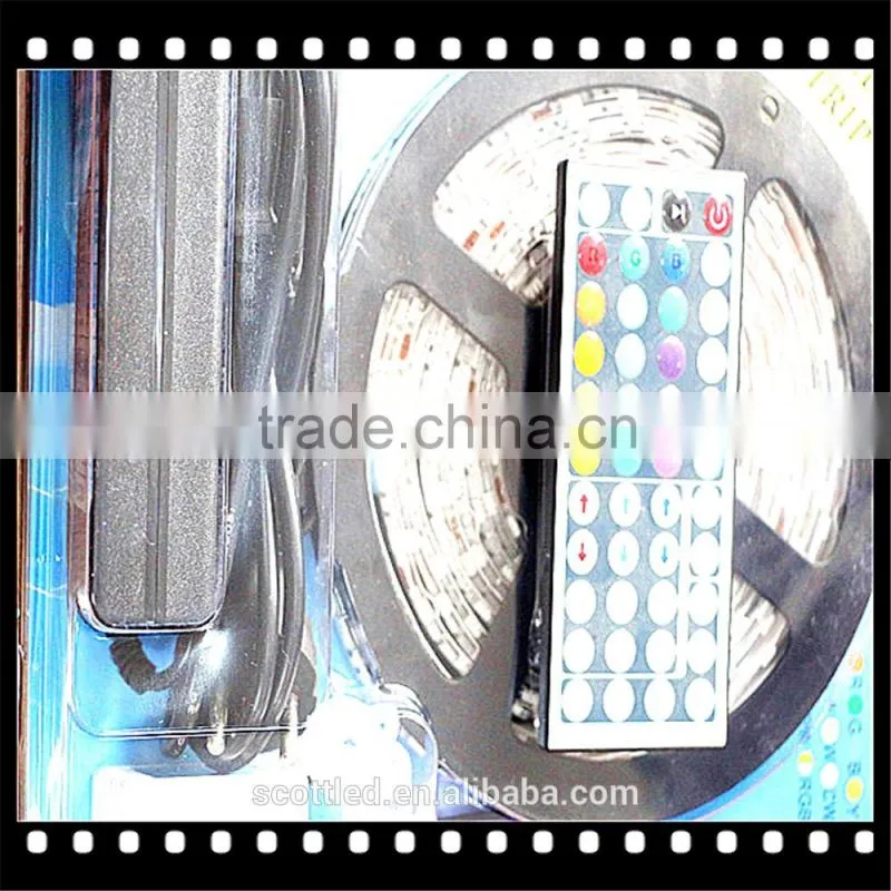 RGB LED Strip Lights 5M RGB strips+power supply+controller led strip set