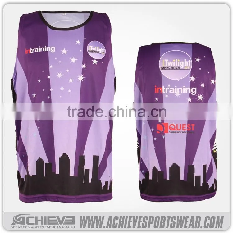 custom design cheap price gym singlet