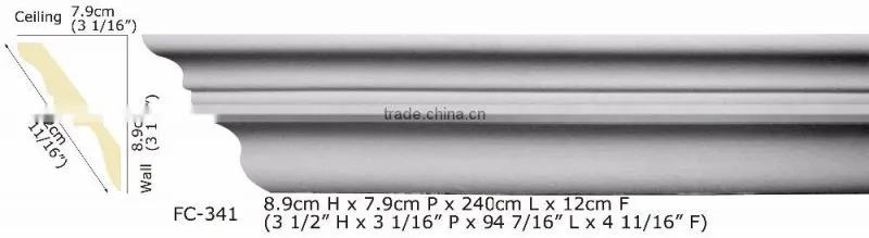High Quality Good price beautiful Polyurethane Cornice Moulding