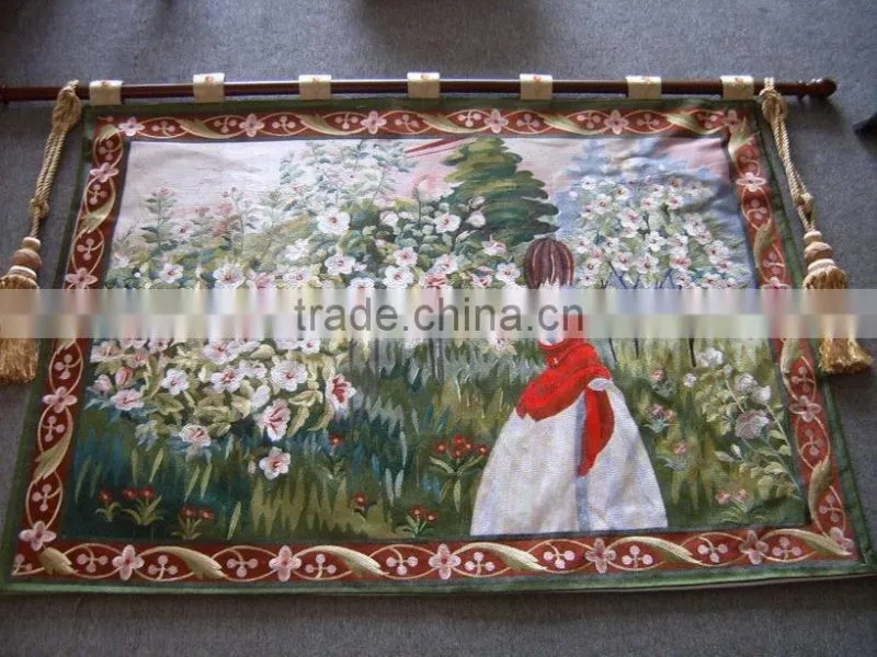 beautiful nature design embroidery tapestry same like painting
