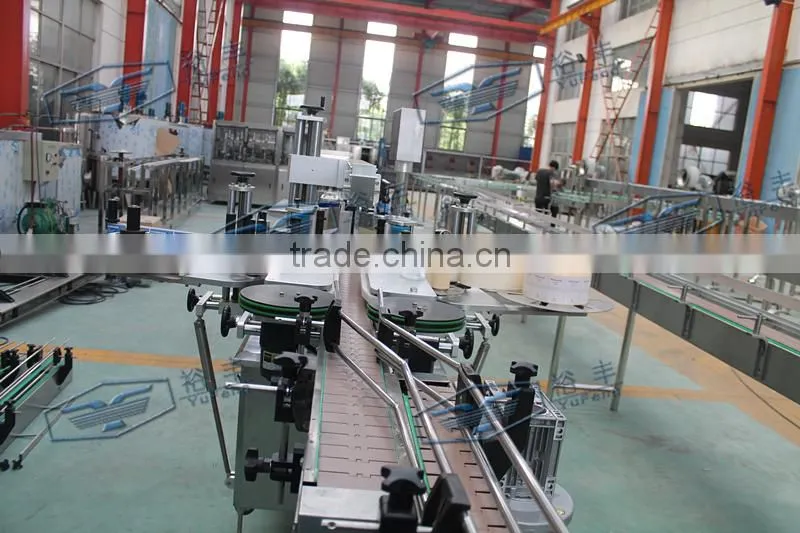 paper/plastic label wet melt glue labeling device