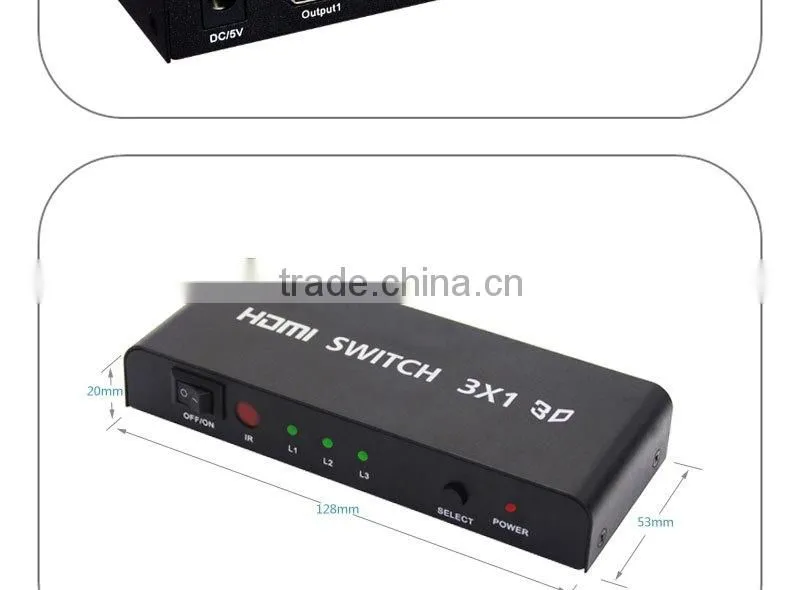 Vision newest 4K HD switch 3x1 hdmi