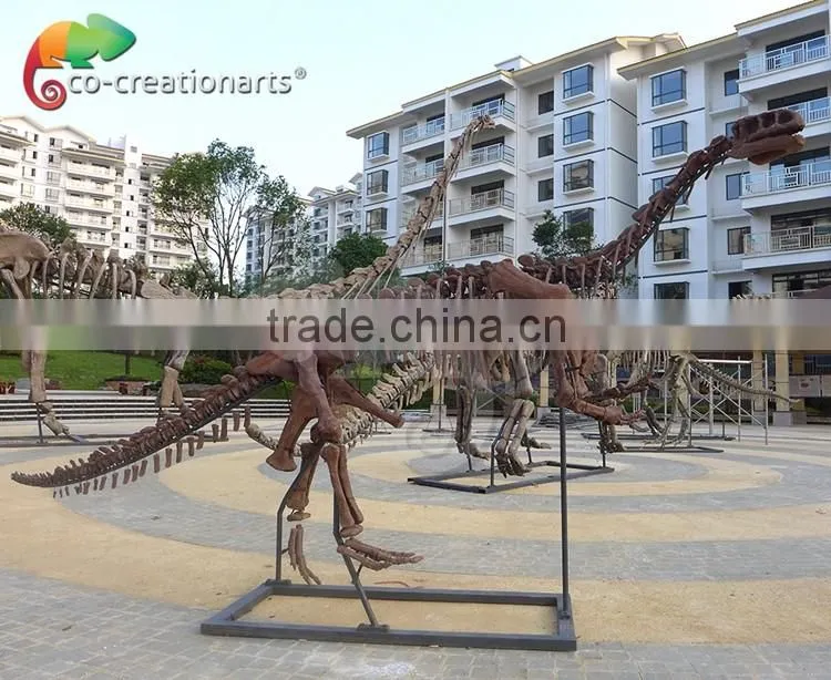 High simulation fiberglass skeleton model of dinosaur