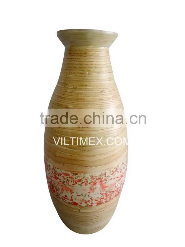 Natural bamboo vase