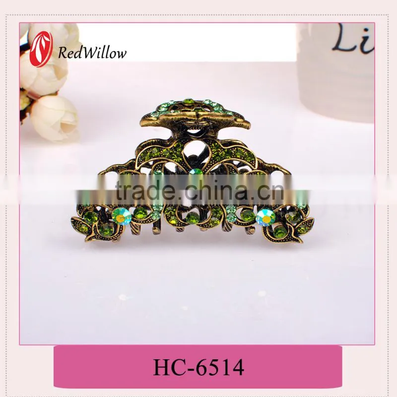 Gold supplier china princess flower hair claws