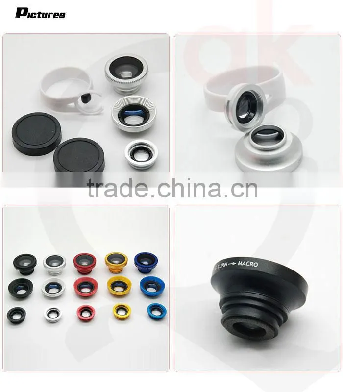 Clip 3 in 1 camera lens cover for mobile phone