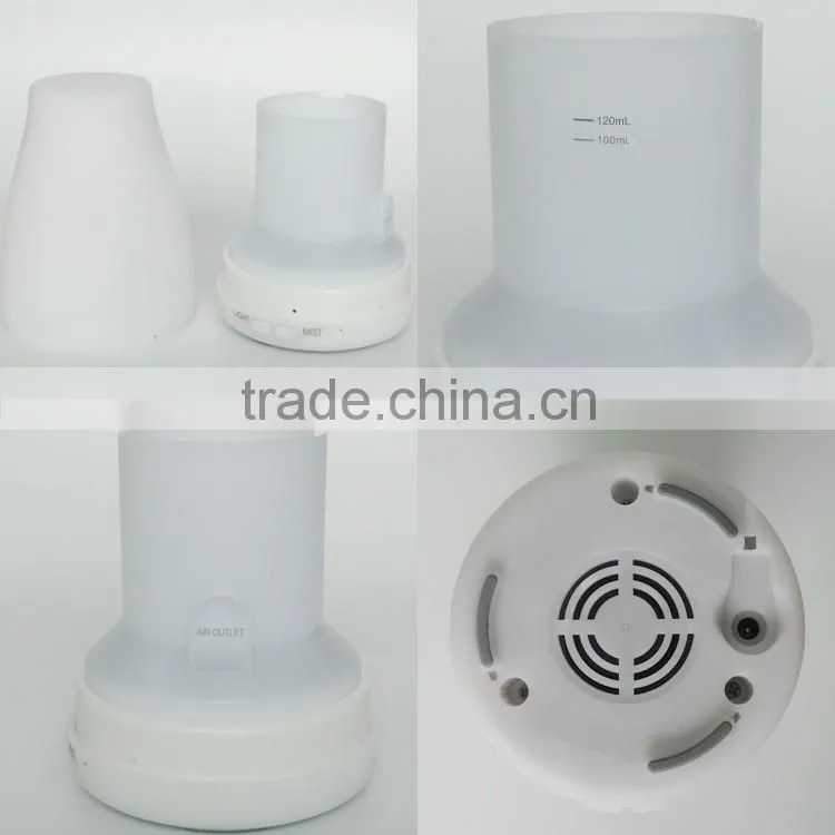 2016 Hot Sale 7 Color Light Ultrasonic Aroma Humidifier Diffuser For SPA Yoga Baby Room