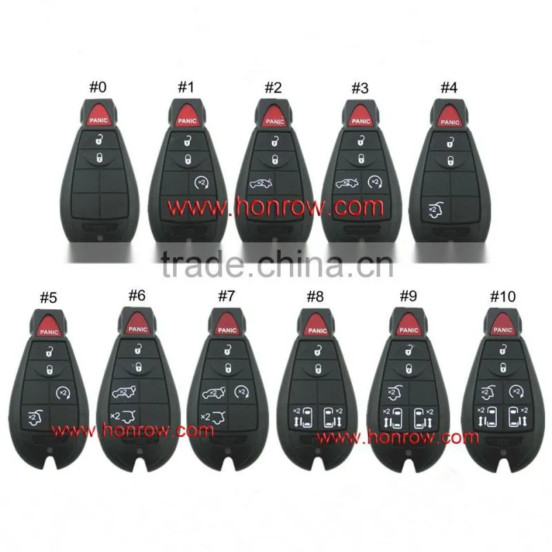 High-quality Chrysler 11pcs remote key with 433mhz