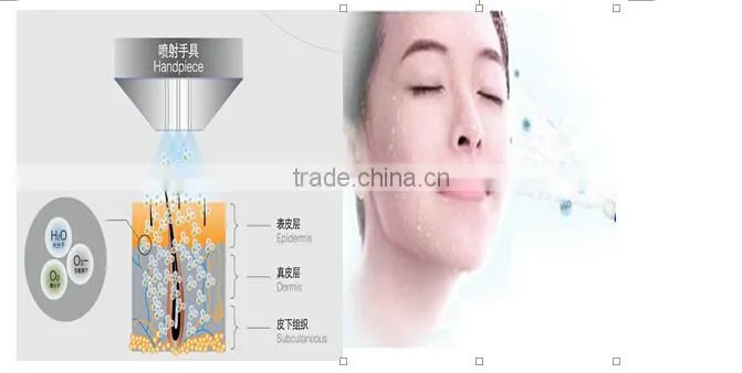 2014 CE approval newest skin whitening oxygen water jet