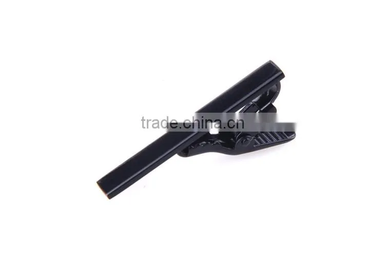 polished black tie clips,custom tie clip