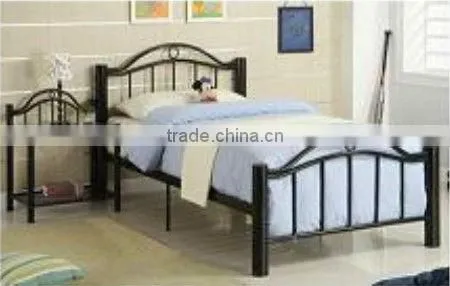latest design curved double metal bed