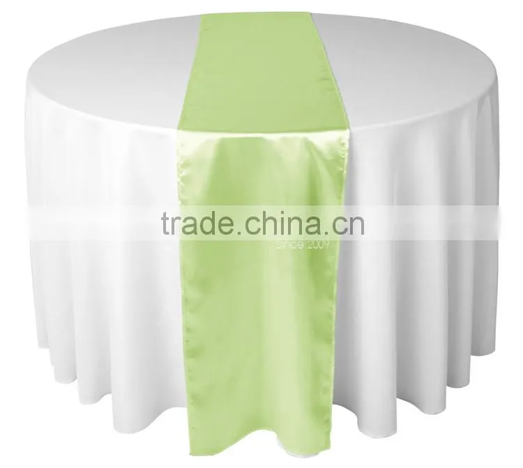 Satin Polyester Table Runner for Round/Square/Rectangle Tables Event Decor