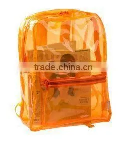 2015 OEM packbag transparent high quality PVC school bag hot sale