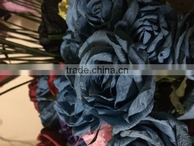 wedding crepe paper flower, craft crepe paper flower, hand made crepe paper flower, party decoration paper flower