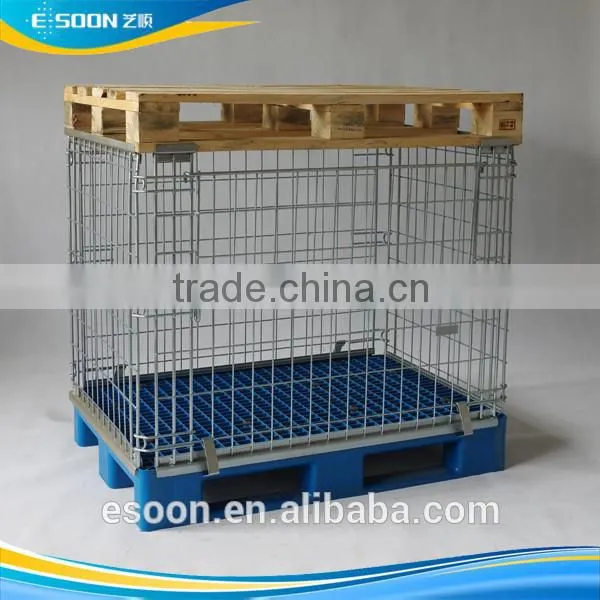 Heavy Duty nesting Warehouse Pallet Wire Storage Container