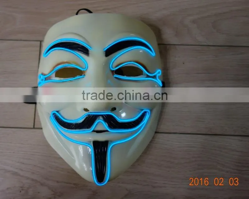 EL WIRE Mask / el wire party mask / el flashing mask