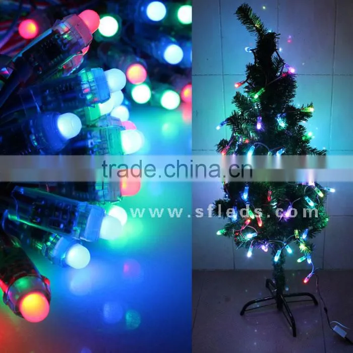 12V 12mm WS2811 Intelligent RGB Pixels IP68 Waterproof LED Light String