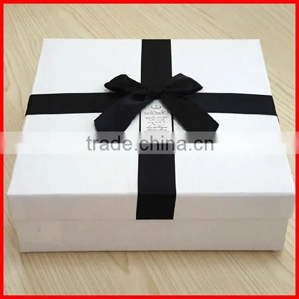Top Grade ! High Quality Hot Sale Custom Printed White Paper Scarf Packaging Box Wholesale