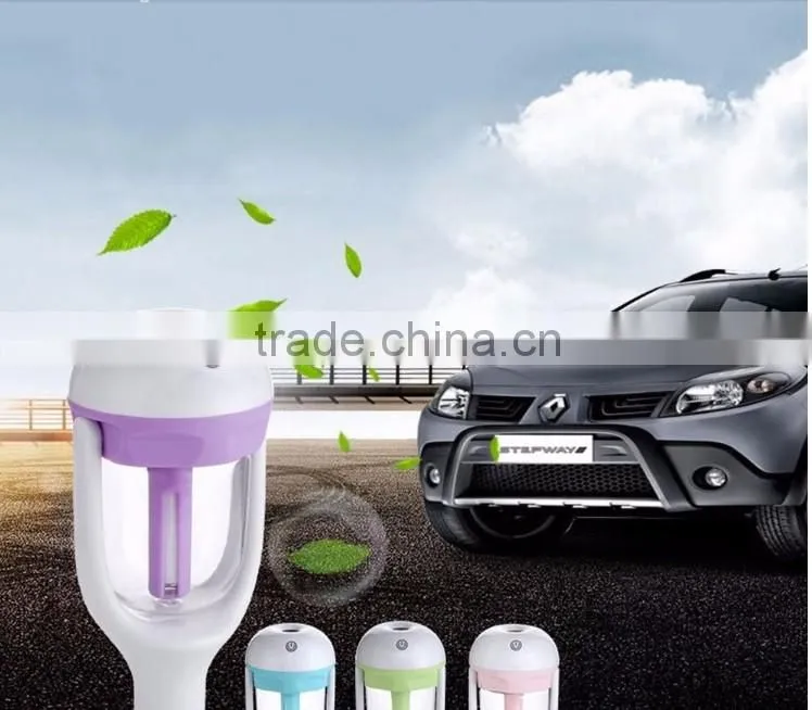 50ml aroma 180 degree rotation mini car humidifier ultrasonic car air purifier