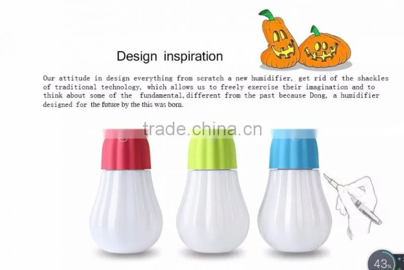350ml ultrasonic mini cool mist humidifier with led nightlight for hot summer