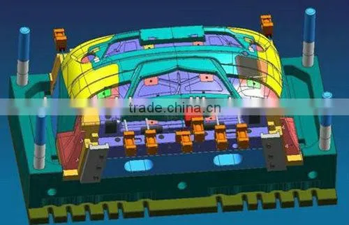 High impact injection plastic auto bumper mould