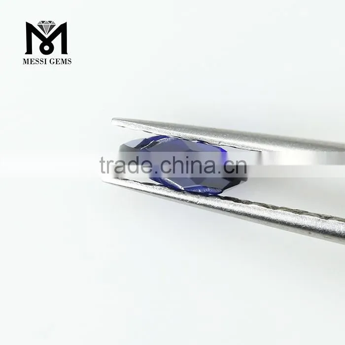 Double Briolette Faceted Oval 7 x 9 mm 34# Sapphire Corundum Stone