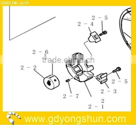 Excavator Coupling assy YN30P01028F1 for SK200-8