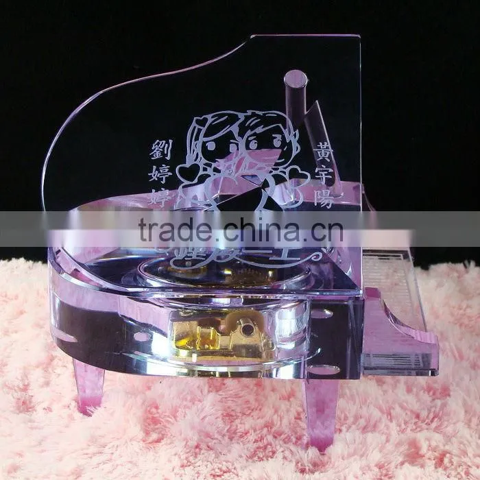 black crystal piano modle for children gifts&Entrance gift