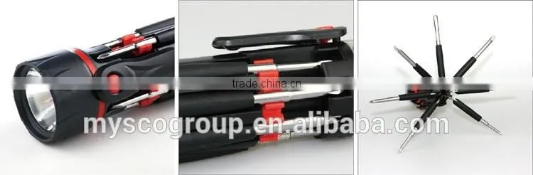 8 in 1 Multi-screwdriver Torch/Hand Tool Sets