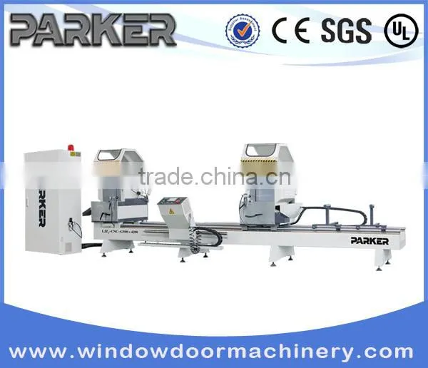 PVC profile cnc control Double Mitre Cutting Saw/upvc window frame cutting machine/PVC profile cutting machine