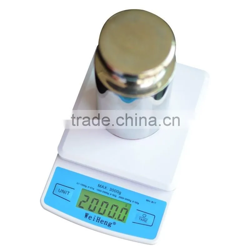 WeiHeng B15L lightweight ABS plastic digital weighting bake kitcen scale