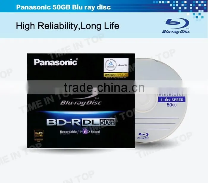 Panasonic 50GB Blu ray Double Layer Recordable Disc BD-R DL, model:LM-BR50MWE