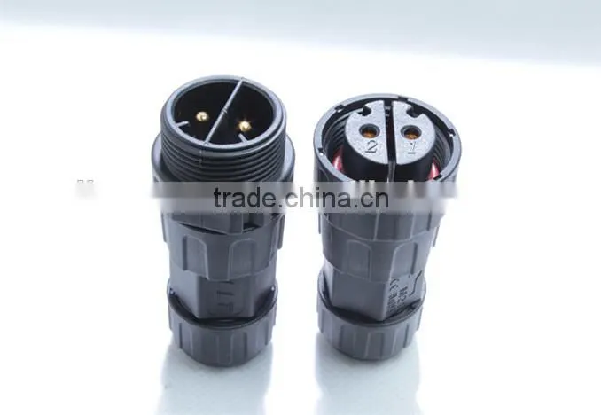 2 pole high voltage electrical connectors