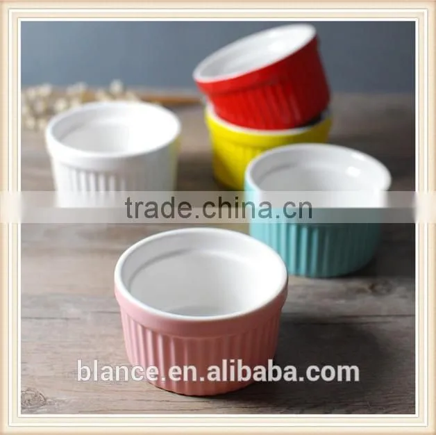 colorful ceramic baking bowl