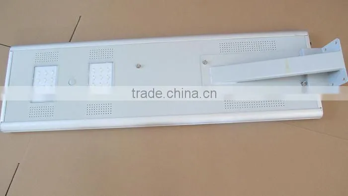 All in one adjustable poles solar street Light 40W
