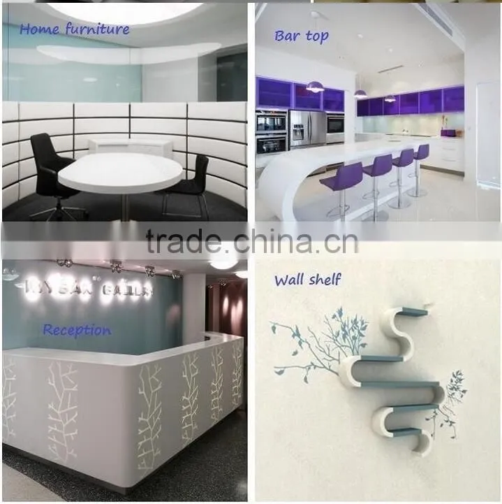 New Artificial Stone Acrylic Solid surface sheets, solid surface countertop slabs,