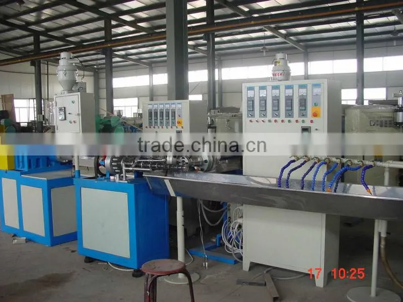 Saudi Arabic welcome 50-150 mm PVC Spiral Hose Extrusion Line