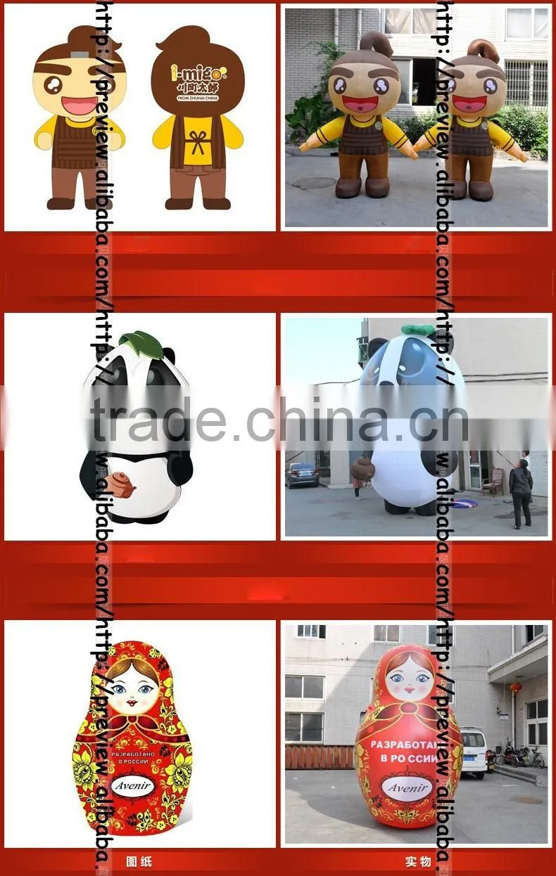inflatable clown, inflatable joker, inflatable cartoon for advertising