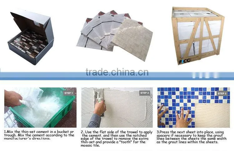 Fico mosaic, GZ3394CS-1, coconut shell mosaic tiles