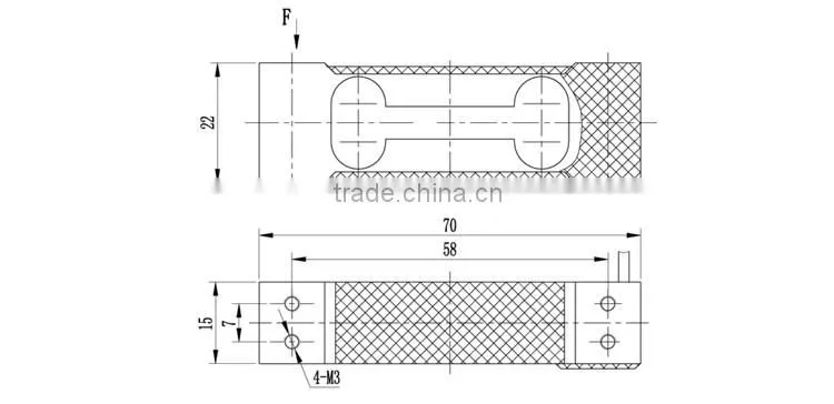 GPB146 Chinese aluminum single point load cell 1kg