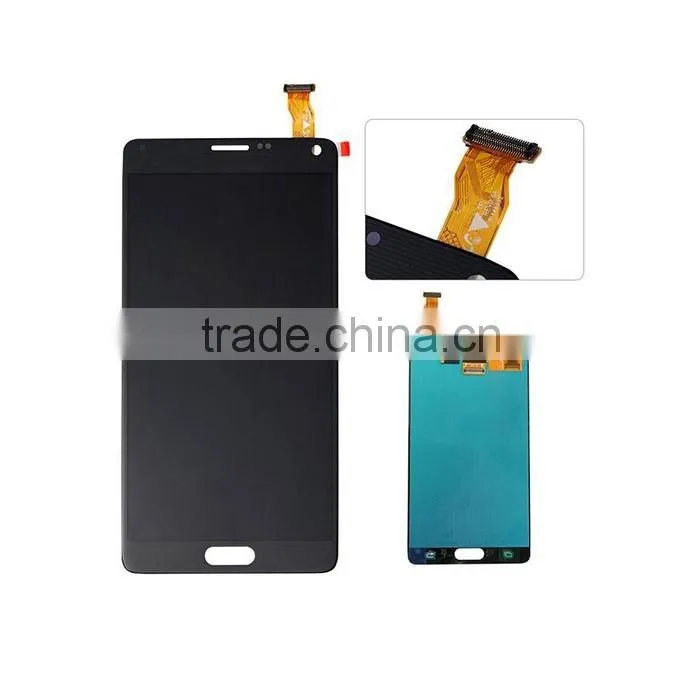 100% Warranty Mobile phone touch screen digitizer LCD for Galaxy Note 4 N9100 lcd