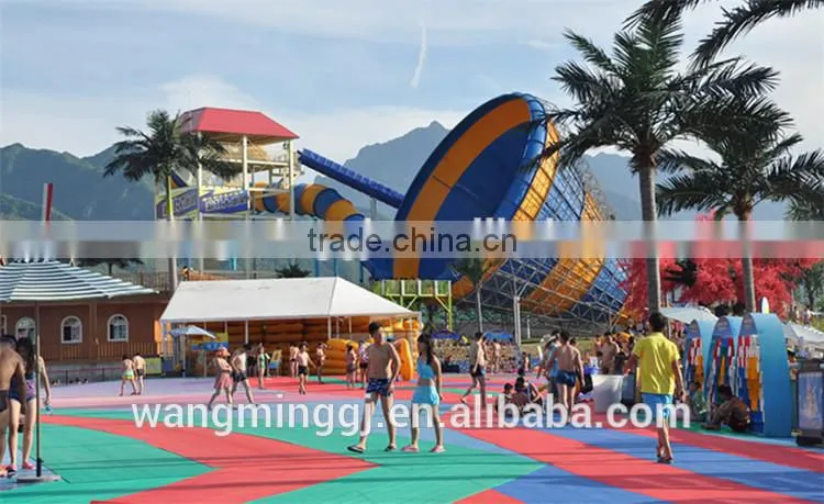 2016 new products fiberglass big water slides