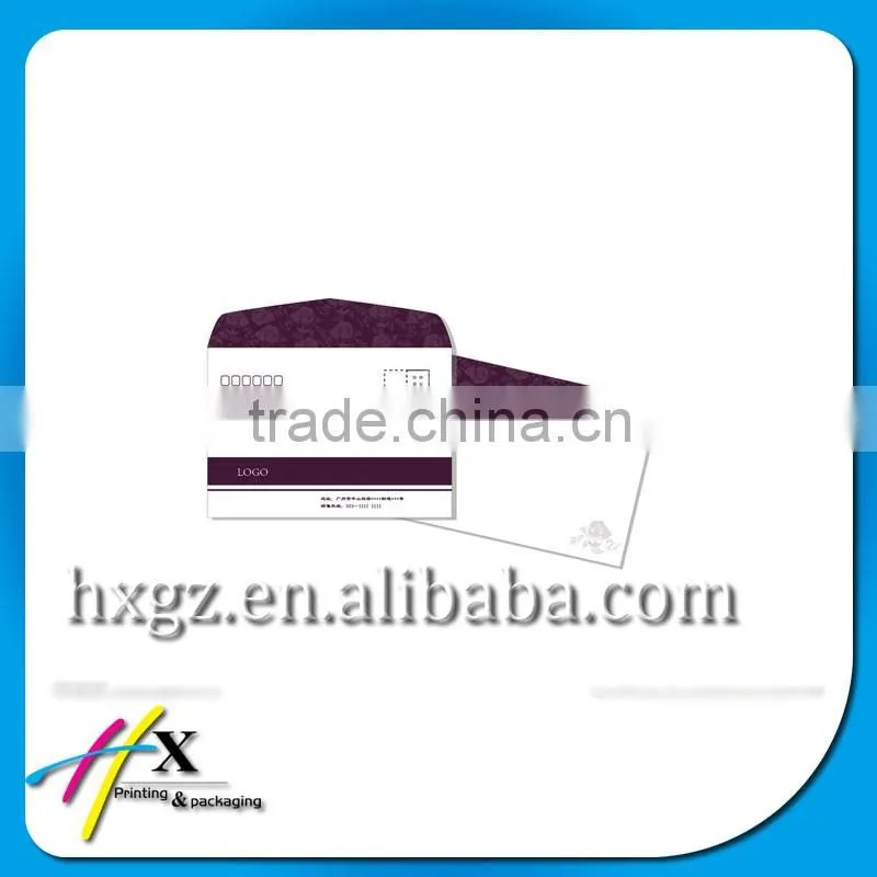 art paper envelope with elegant design for company use wholesale