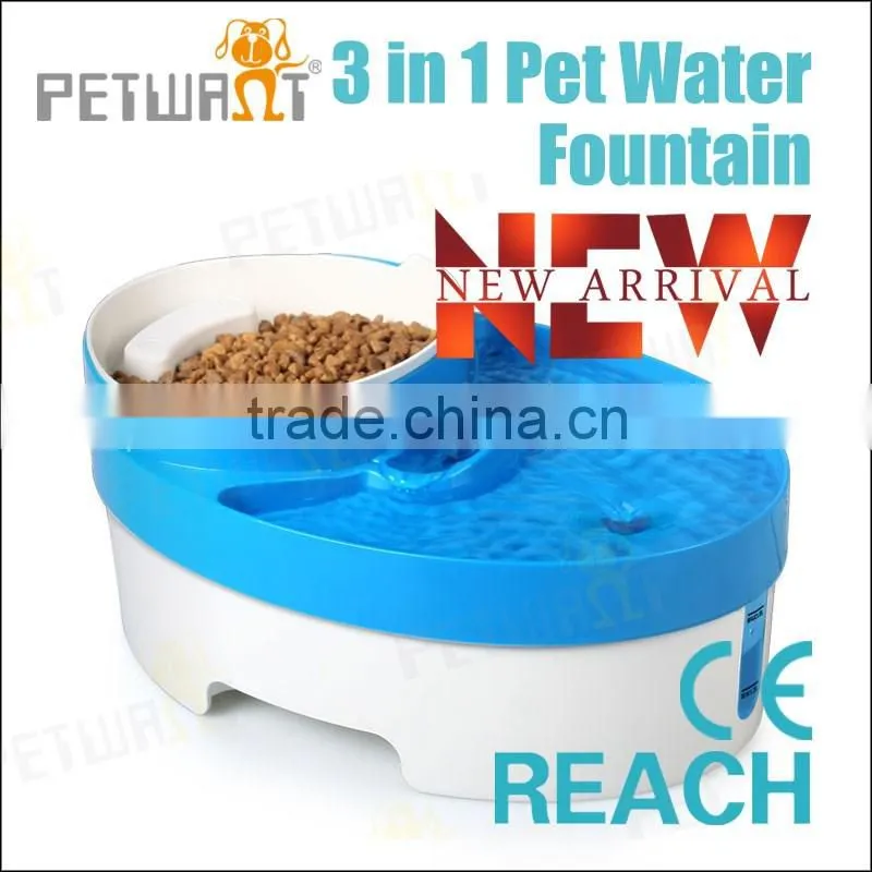 3 in 1 cheap drinking water automatic pet water feeder cat pet water fountain